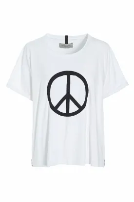 TEE PEACE PRINT - 96066 - WHITE