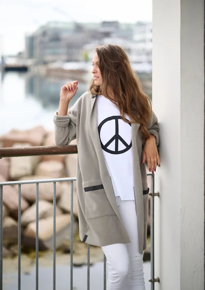 TEE PEACE PRINT - 96066 - WHITE
