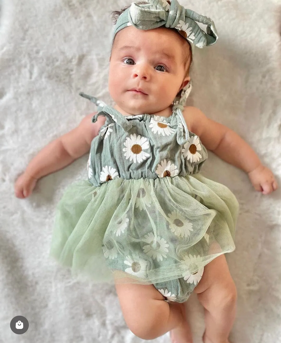 Tutu Daisy Romper - Mustard