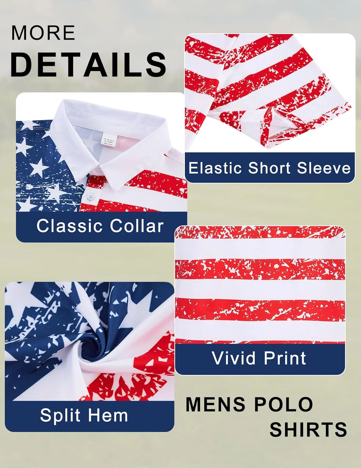 uideazone Golf Shirts for Men Dry Fit Polo Shirt Short Sleeve Moisture Wicking Golf Polos Performance Golf Tennis Shirt