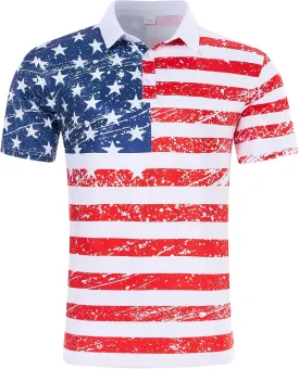 uideazone Golf Shirts for Men Dry Fit Polo Shirt Short Sleeve Moisture Wicking Golf Polos Performance Golf Tennis Shirt