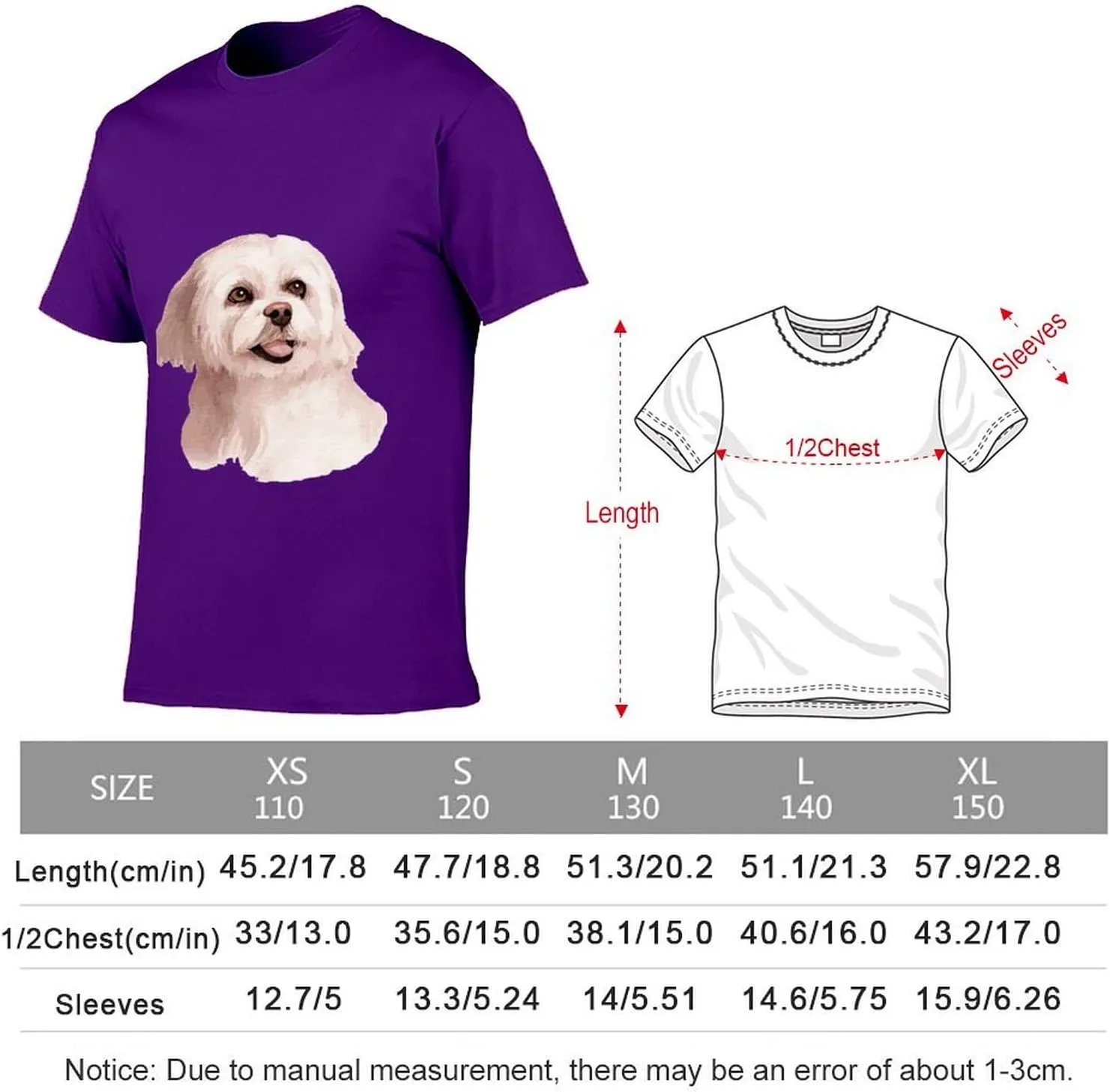 Watercolor Hand Painted Dog Graphic Printed T-Shirts Unisex Short Sleeve Summer Tees Top Shirt Boy and Girl