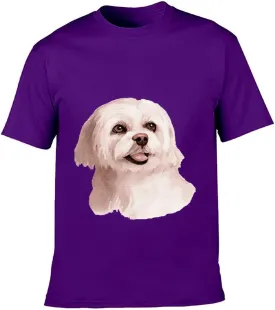Watercolor Hand Painted Dog Graphic Printed T-Shirts Unisex Short Sleeve Summer Tees Top Shirt Boy and Girl