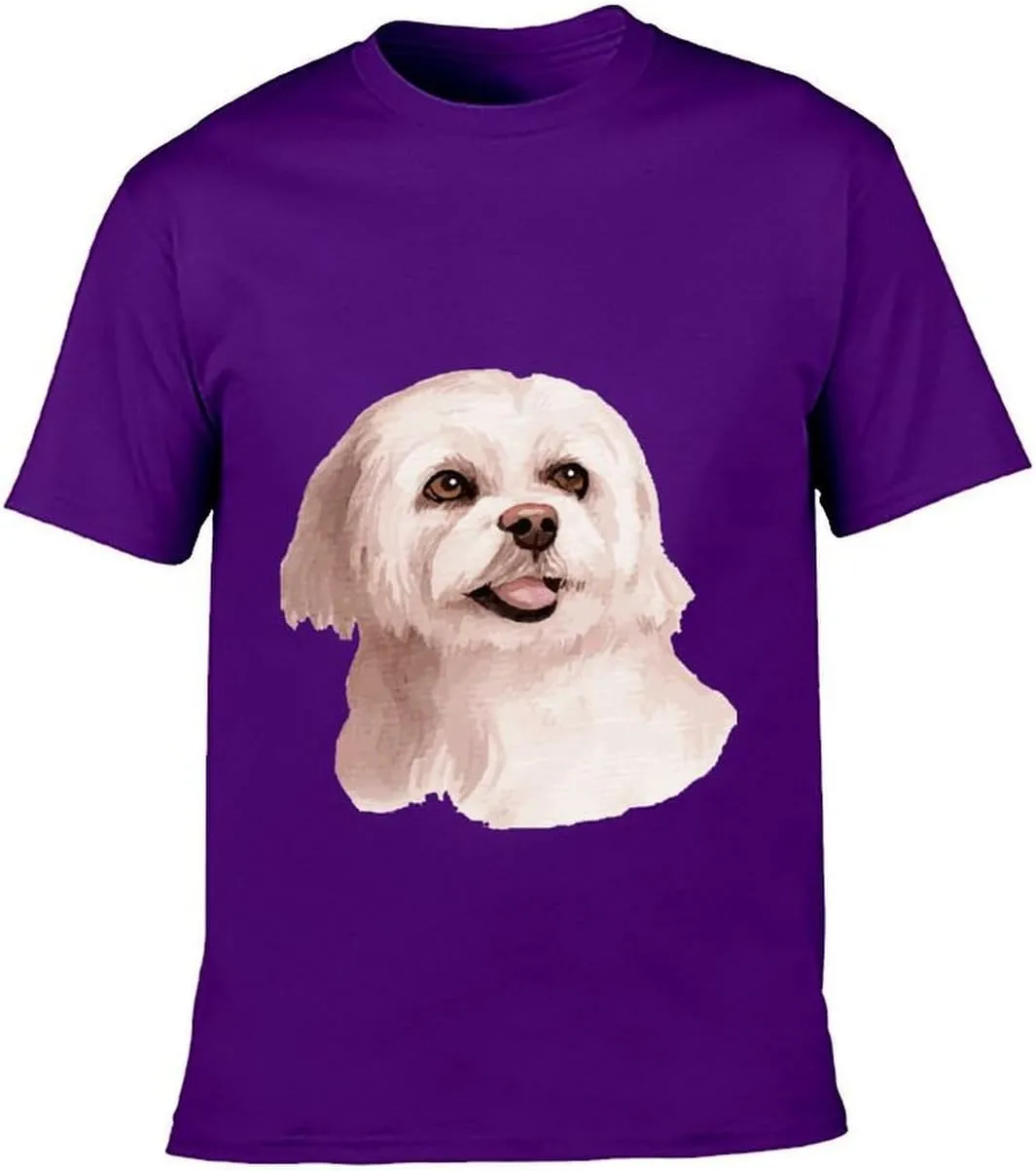 Watercolor Hand Painted Dog Graphic Printed T-Shirts Unisex Short Sleeve Summer Tees Top Shirt Boy and Girl