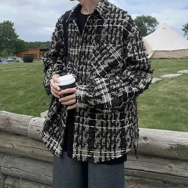 Wiaofellas Jackets Men Handsome Cargo Autumn Fashion All-match Casual Ulzzang Baggy Cool Streetwear Daily Popular Pockets Cozy M61