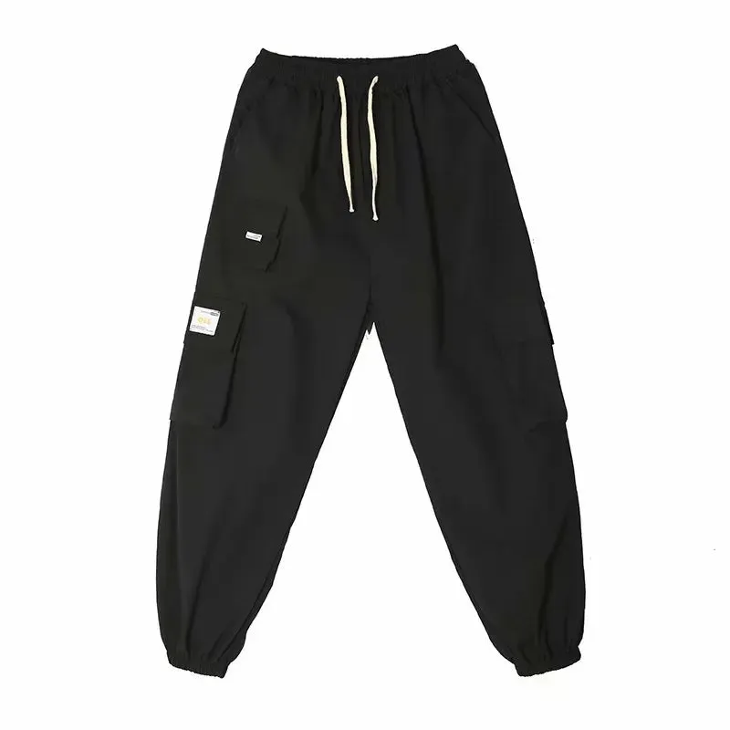 Wjczt  Spring Functional Overalls Men's High Street Fashion Brand Ins Versatile Loose Legged Pants Men's Trend Casual Pants 2025