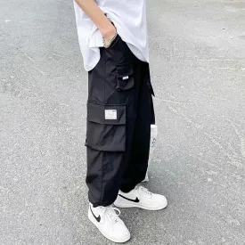 Wjczt  Spring Functional Overalls Men's High Street Fashion Brand Ins Versatile Loose Legged Pants Men's Trend Casual Pants 2025