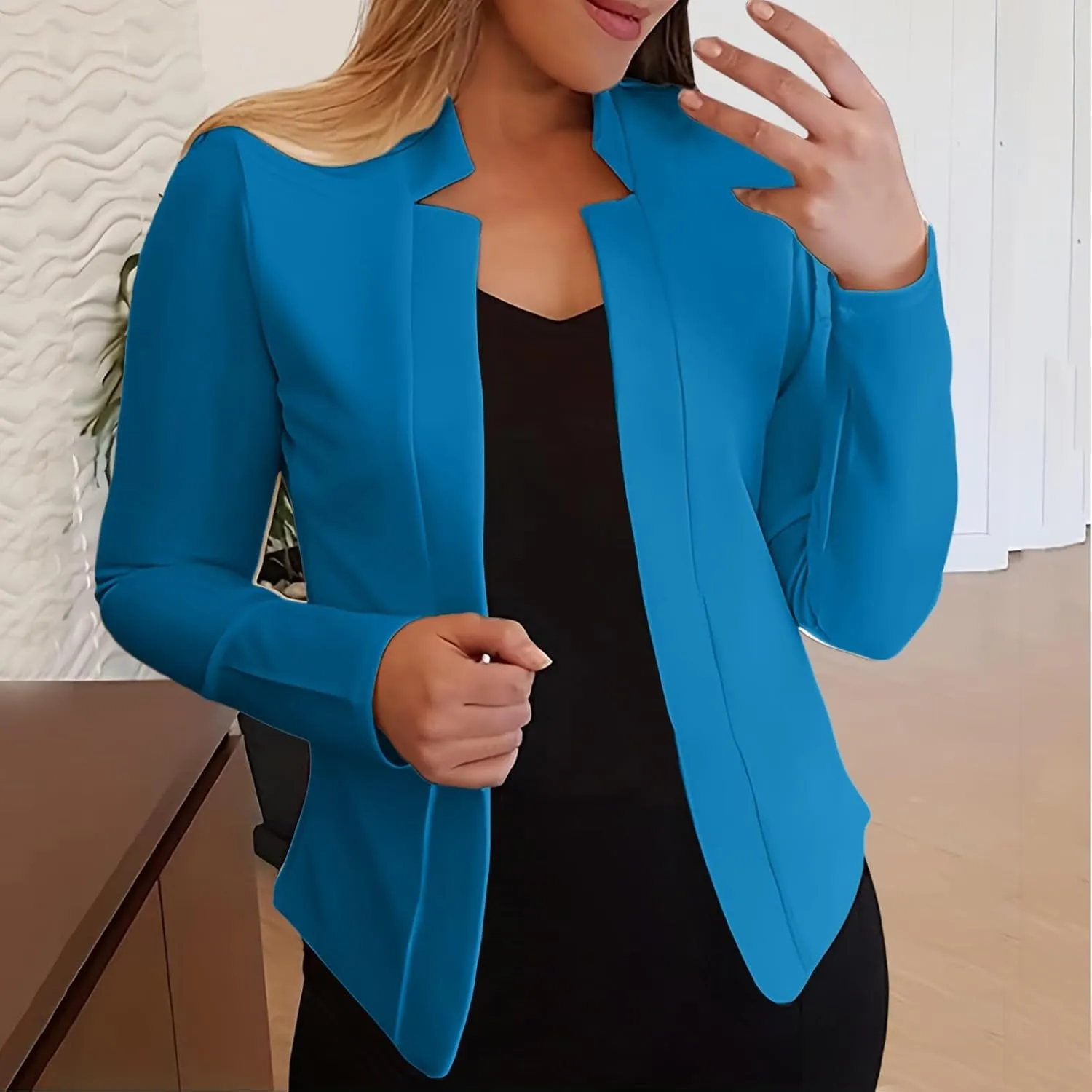 Women Petite Blazer Dressy Casual Work Suit Jackets Cute Croppped Cardigan Lightweight Open Front Short Sport Coats